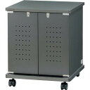 オーロラ 木製EIAラック ロータイプ スチール扉モデル EIA-K12BS(代引不可)
