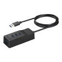 BUFFALO USB3.0セルフパワーハブ 上挿し/4ポートタイプ TV背面取り付けキット付き ブラック BSH4A110U3VBK(代引不可)【送料無料】