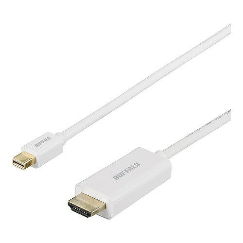 BUFFALO miniDP-HDMI Ѵ֥ 3m ۥ磻 BMDPHD30WH(Բ)̵