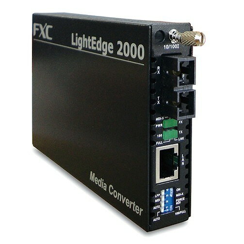 FXC 10BASE-T/100BASE-TX to 100BASE-FX(シングルモード SCコネクタ 15Km) 2芯型メディアコンバータ + 同製品SB5バンドル LE2842-15-ASB5(代引不可)【送料無料】 FXC 10BASE-T/100BASE-TX to 100BASE-FX(シングルモード SCコネクタ 15Km) 2芯型メディアコンバータ + 同製品SB5バンドル LE2842-15-ASB5(代引不可)【送料無料】