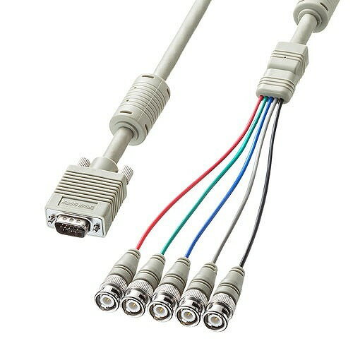 サンワサプライ アナログRGBケーブル(4m) KB-5BNC4K(代引不可)【送料無料】