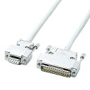 サンワサプライ RS-232Cケーブル 5m KRS-423XF5N(代引不可)【送料無料】