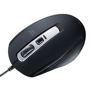 サンワサプライ 静音有線ブルーLEDマウス(5ボタン)ブラック MA-BL163BK(代引不可) サンワサプライ 静音有線ブルーLEDマウス(5ボタン)ブラック MA-BL163BK(代引不可)