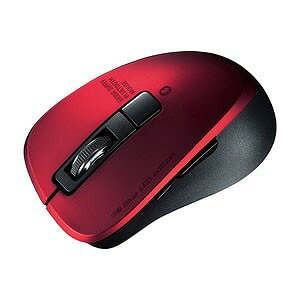 サンワサプライ 静音Bluetooth 5.0 ブルーLEDマウス(5ボタン・レッド) MA-BTBL155R(代引不可) サンワサプライ 静音Bluetooth 5.0 ブルーLEDマウス(5ボタン・レッド) MA-BTBL155R(代引不可)