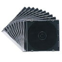 サンワサプライ Blu-ray・DVD・CDケース(スリムタイプ・10枚セット・ブラック) FCD-PU10MBKN(代引不可)