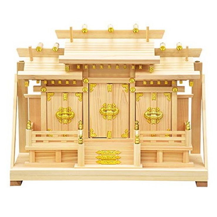 日本製 忠勝 国産 お札 神具 お参り 天然木 おふだ かみだな 神札(代引不可)【送料無料】