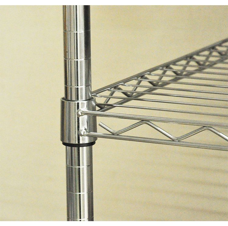 スチールラック 4段 幅90 奥行き45 高さ150 シェルフ ワイヤー オープンラック コンパクト リビング スリム ポール径25mm 防サビ 収納(代引不可)【送料無料】