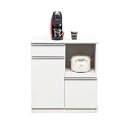 キッチンカウンター 幅80cm 奥行48cm 高さ89cm 【国産 大川家具 】 キッチン 食器 収納 日本製 おしゃれ キャスター付き(代引不可)【送料無料】
