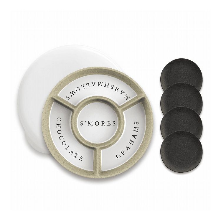 merge 丸型仕切りプレートセット 39cm ターホン TarHong メラミン食器 39cm 割れにくい バンブー おし..