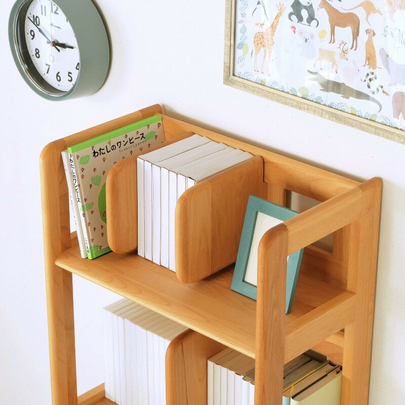一生紀 ラック 書棚 幅50 ブックシェルフ 完成品 本棚 オープンラック 教科書 収納棚 学習デスクサイドラック 勉強机 スリム 北欧 木製 子供部屋 新学期 1年生 入学祝い 子供 孫 プレゼント ISSEIKI ERIS KIDS(代引不可)【送料無料】