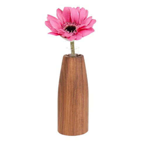 Latree(ラトレ) KAKIシリーズ 無垢の一輪挿し コニカル S ウォールナット材 木製 オイル仕上げ 飛騨家..