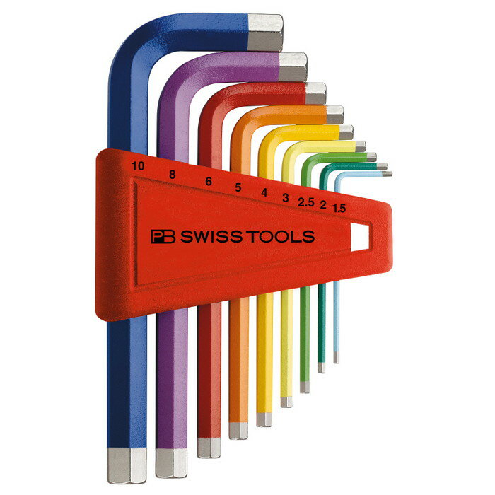 PB SWISS TOOLS PBスイス 210H-10RB ホルダー付レインボーレンチセット(パック無し)(代引不可)【送料無料】