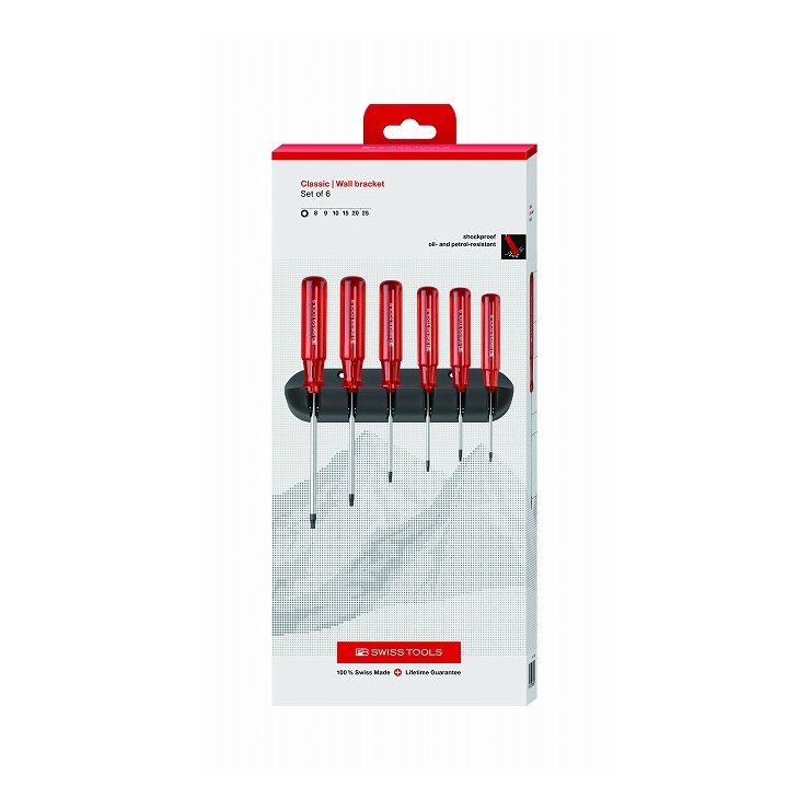 PB SWISS TOOLS ピービ-スイスツールズ 6本組 ヘクスローブドライバーセット ホルダー付 ペーパーBOX入 440CBB(代引不可)【送料無料】
