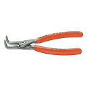 KNIPEX(クニペックス) 4921-A21 軸用精密スナップリングプライヤー 曲(SB)(代引不可)【送料無料】