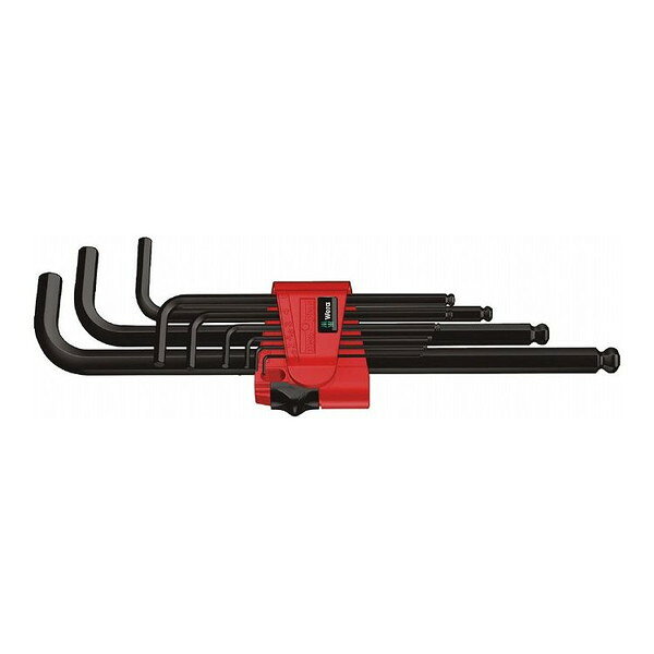 WERA ベラ ヘックスプラス L型レンチ 9本組セット 1.5-10mm ブラックレーザー仕上...