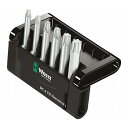 WERA ベラ 6本組 トルクスドライバービット 056472(代引不可)