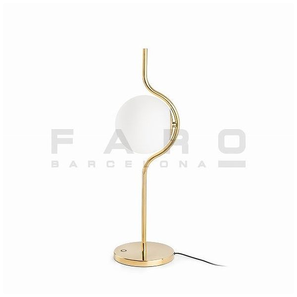 ゴーリキアイランド LE VITA LED Gold table lamp dimmable FARO INDOOR ライト FA29692D(代引不可)