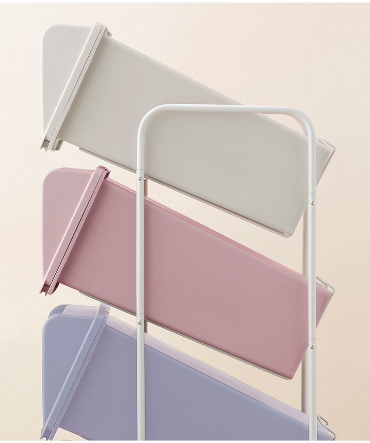 リコメン堂ホームライフ館のダストボックス ゴミ箱 縦型 21L×5段 ごみ箱 フタ付き 20L袋 袋止め付き スタンドダストボックス 大容量 スリム 隙間 省スペース キッチン 台所 オフィス 分別 缶 ビン ペットボトル 整頓 清潔(代引不可)【送料無料】｜アングル3