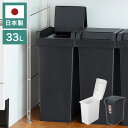 ユニードスライドペール33 ゴミ箱 スライド開閉 袋止め付きダストボックス 家庭用品 日用品 清潔 蓋ロック付き スリム設計 省スペース キッチン用 洗面所用 リビング用 プラスチック製 耐水性 日本製(代引不可)【送料無料】