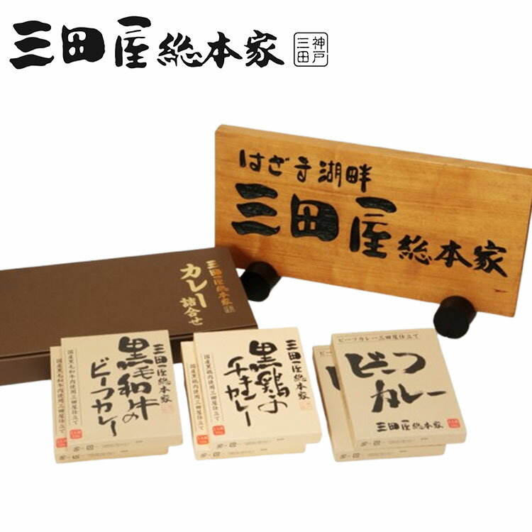 「三田屋総本家」 カレー 詰合せ 6個 ビーフカレー チキンカレー グルメ ごちそう お取り寄せ食品 ギフト プレゼント 贈答 熨斗 のし 贈り物(代引不可)【送料無料】