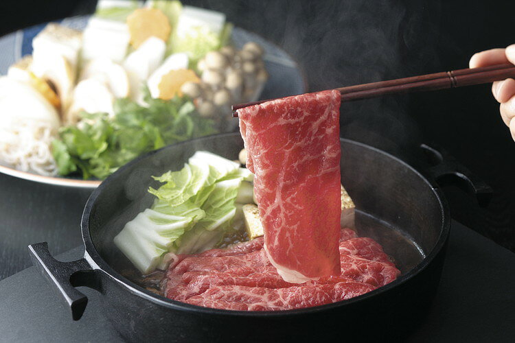 リコメン堂ホームライフ館のお中元 群馬 赤城山麓牛 モモすき焼き用 ギフト 産直 ご当地グルメ 熨斗 贈り物 のし対応 プレゼント 誕生日 (代引不可)【送料無料】｜アングル2