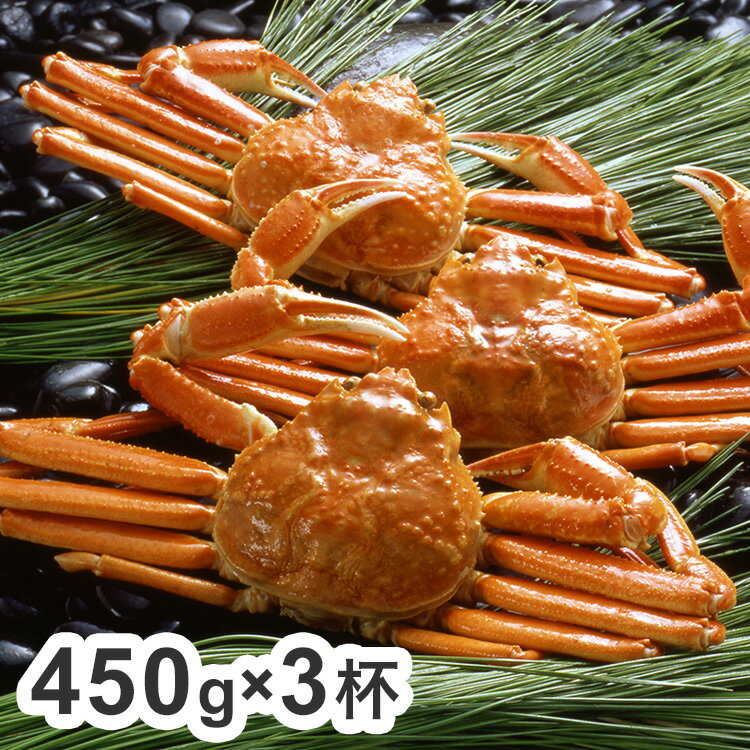 ボイル ずわいがに 蟹 姿 450g×3杯 カニ ズワイガニ ギフト 産直 ご当地グルメ 熨斗 贈り物 新生活 お祝い お取り寄せ のし対応 (代引不可)【送料無料】