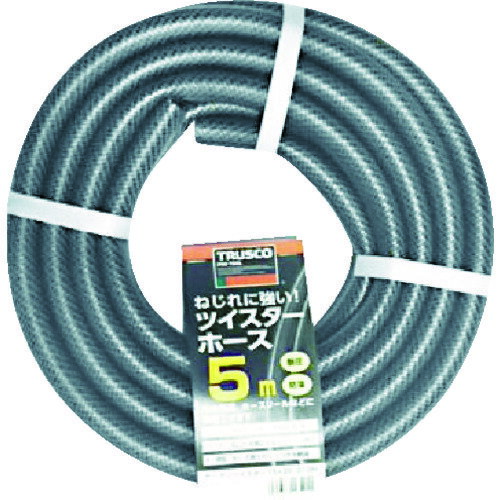 【商品詳細】●ねじれにくいスパイラル構造のホースです。●さらっとした表面でホース同士のくっつきを軽減します。●藻が生えにくい防藻仕様です。●散水用。●長さ(m)：5●内径(mm)：15●外径(mm)：20●使用圧力(MPa)：0.7●使用温度範囲：-5〜60℃●防藻仕様●色：黒材質/仕上●塩化ビニール樹脂（PVC・ポリエステル糸入）JANコード4989999861808【代引きについて】こちらの商品は、代引きでの出荷は受け付けておりません。【送料について】北海道、沖縄、離島は送料を頂きます。【商品配送時の注意点】こちらの商品は配送日時の指定ができません。あらかじめご了承下さい。