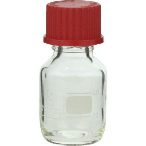 【商品詳細】●液もれがしにくい構造の瓶です。●高純度医薬・試薬や分析用標準液などの保存容器として幅広く使用可能です。●容量(ml)：50●目盛間隔(ml)：20●外径(mm)：46●高さ(mm)：91●フタ使用耐熱温度：180℃●目盛付●ね...
