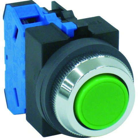 【商品詳細】●φ22・25・30mmコントロールユニット全機種に同じコンタクトブロックを搭載し、安全性・省工数などで利便性を改善します。●保護構造:IP65（IEC60529）●端子カバー不要。●丸型圧着端子の配線工数を大幅に削減。●防噴流●防油形です。（NECA　CA4520）●UL、CSA、CCC認証およびEN規格適合品です。●動作：モーメンタリー●接点構成：1a●ボタン色：緑●保護等級：IP65(IEC60529)●パネルカットサイズ：25mm材質／仕上●本体：ポリアミド●操作部（レンズ）：ポリアセタール●端子部：銅●リング：亜鉛ダイカスト【代引きについて】こちらの商品は、代引きでの出荷は受け付けておりません。【送料について】北海道、沖縄、離島は送料を頂きます。