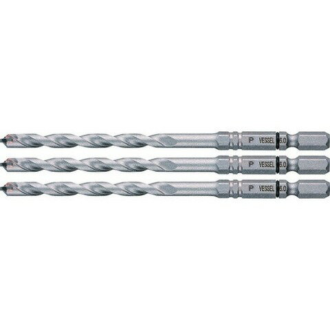 ベッセル 磁器タイル用ドリル APD 3本組 ドリル径:6.0mm 有効長:65mm APD3S6.0(代引不可)