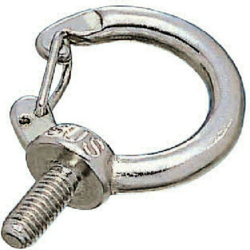 水本 ステンレス フックアイボルトミリネジ 捻子径M-6 水本 IBH6M 金物 建築資材 建築金物 荷役金具(代引不可)