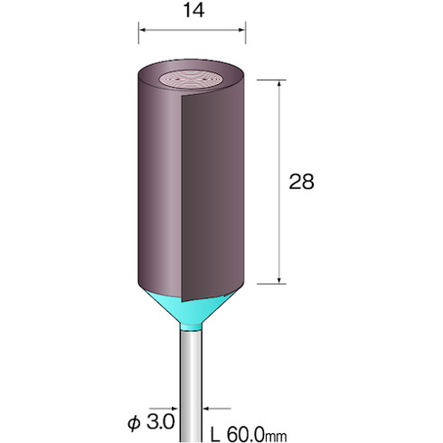 ミニモ ロールサンダー#600 φ14 (5本入) ミニモ EA8104 電動 油圧 空圧工具 研削研磨用品 軸付ブラシ(..
