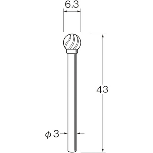 リューター 軽合金用超硬カッター リューター K7311 電動 油圧 空圧工具 研削研磨用品 超硬バー(代引不可)【送料無料】