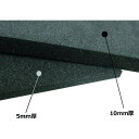 【商品スペック】特長●弾力性、反発力、引き裂き強度、耐摩耗性に優れたスポンジシートです。●天然ゴムの欠点である臭い・縮み・色移行を解消した発砲素材です。用途●防音・防振・キズ防止に。仕様●厚さ(mm)：5●幅(mm)：200●長さ(mm)：200●色：黒●使用温度範囲(℃)：0〜50仕様2材質／仕上●高弾性架橋ポリオレフィンフォーム　　セット内容／付属品注意【代引きについて】こちらの商品は、代引きでの出荷は受け付けておりません。【送料について】北海道、沖縄、離島は送料を頂きます。