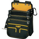 TOP 電工用腰袋3段タイプ(小) TOP TPD301S 手作業工具 バックパック ツールバッグ 工具差し 腰袋(代引不可)【送料無料】