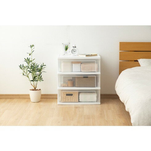 For Living - IRIS 282327ワイドチェスト NSWー543 3段 IRIS NSW543 物流 保管用品 収納用品 チェスト(代引不可)【送料無料】