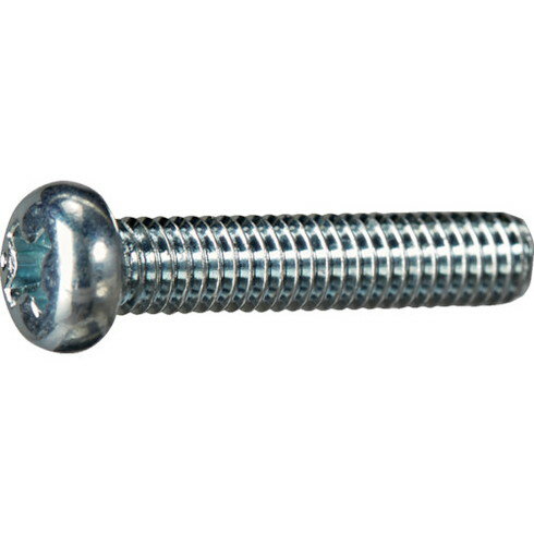 TRUSCO ナベ頭小ネジ 三価白 全ネジ M4×25 10本入 少量パック TRUSCO Y8240425 金物 建築資材 ねじ ボ..