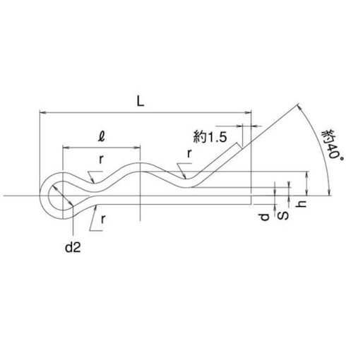 TRUSCO スナップピン ステンレス M4 1700個入 ヘキサゴンパック TRUSCO S1380004 メカトロ部品 機械部..