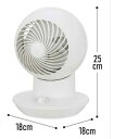IRIS 296642 サーキュレーターアイ mini ホワイト IRIS PCFSM122W 環境改善用品 冷暖房 空調機器 サーキュレーター(代引不可)【送...