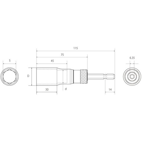 TOP 電動ドリル用強替軸ソケット TOP ESK36TS 手作業工具 ソケットレンチ ソケットビット(代引不可)【送料無料】 3