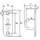 水本 アイボルト ステンレス オープンパッドアイ 15mm×45mm 水本 OPD5 金物 建築資材 建築金物 荷役金具(代引不可)