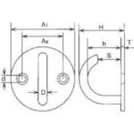水本 アイボルト ステンレス オープンラウンドアイ 径33mm 水本 ORI5 金物 建築資...