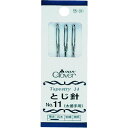 クロバー トジ針No.11太番手用 クロバー オフィス 住設用品 オフィス備品 裁縫用品(代引不可)