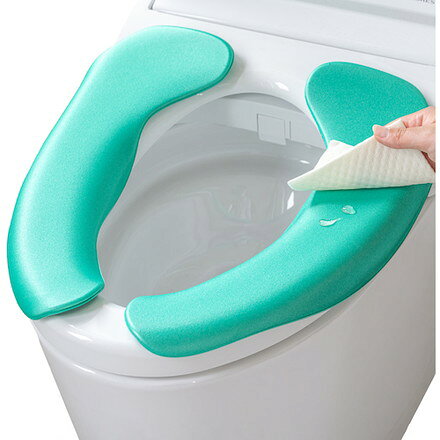 オカ 拭ケルラクラク便座クッション グリーン オカ 清掃 衛生用品 労働衛生用品 トイレ用品(代引不可)