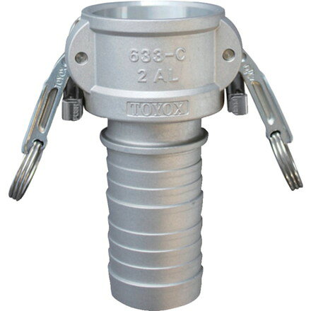 トヨックス カムロック ツインロックタイプカプラー ホースシャンク アルミ 633-CL 1-1/4インチ AL トヨックス 空圧用品 流体継手 チューブ 金属カップリング(代引不可)【送料無料】