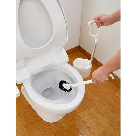 リコメン堂ホームライフ館の日本クリンテック Kaz Clean トイレ用ブラシ&スタンドセット 黒 日本クリンテック 清掃 衛生用品 労働衛生用品 トイレ用品(代引不可)｜アングル2