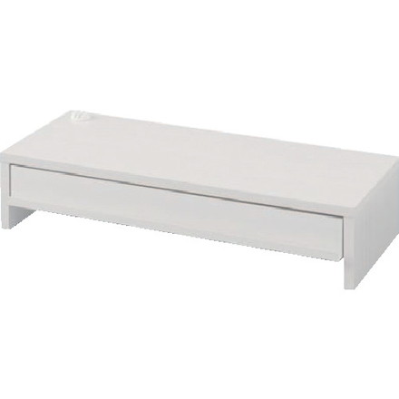 IRIS 289237 モニター台 引出シ付キ オフホワイト アイリスオーヤマ オフィス 住設用品 OA用品 ボード(..