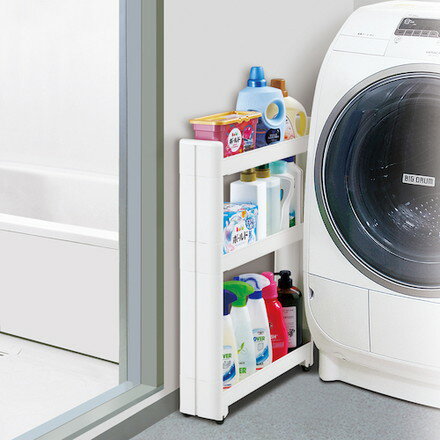 ライフナビ スマートワゴンW100 ランドリ-3段 W F57002 不動技研 物流 保管用品 ツ...