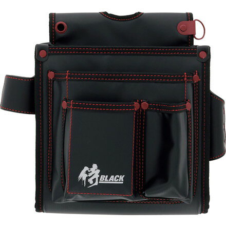 Rakuten - 侍BLACK 薄型仮枠釘袋SRBT-15 高儀 手作業工具 バックパック ツールバッグ 工具差し 腰袋(代引不可)【送料無料】