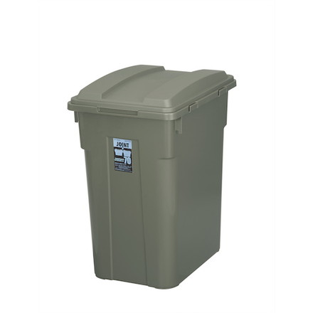 TONBO 連結カラー分別ペール70 カーキグリーン 新輝合成 清掃 衛生用品 清掃用品 ゴミ箱(代引不可)